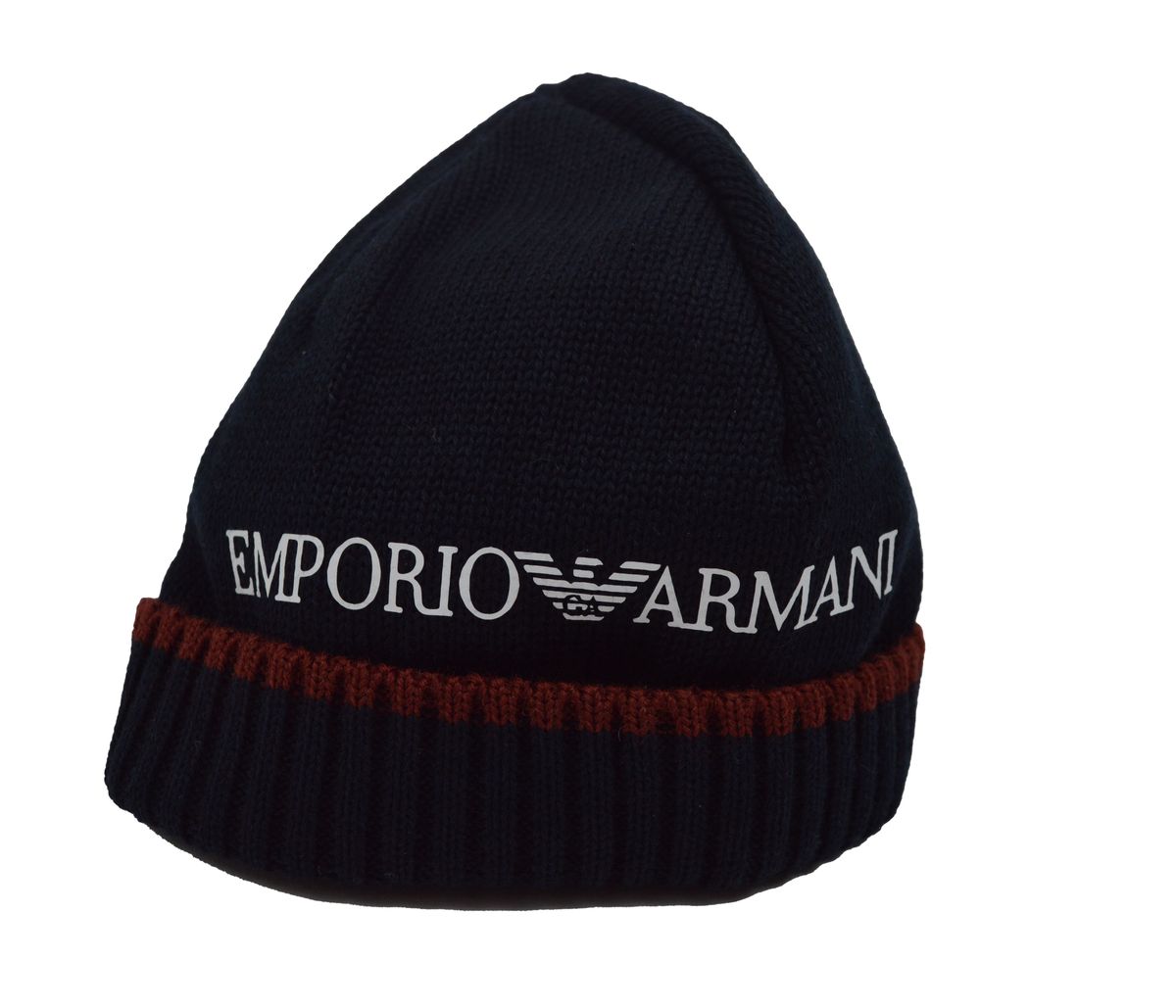 Emporio Armani cappello blu e rosso di lana con logo art : 4041290A435 |  Barbera Junior