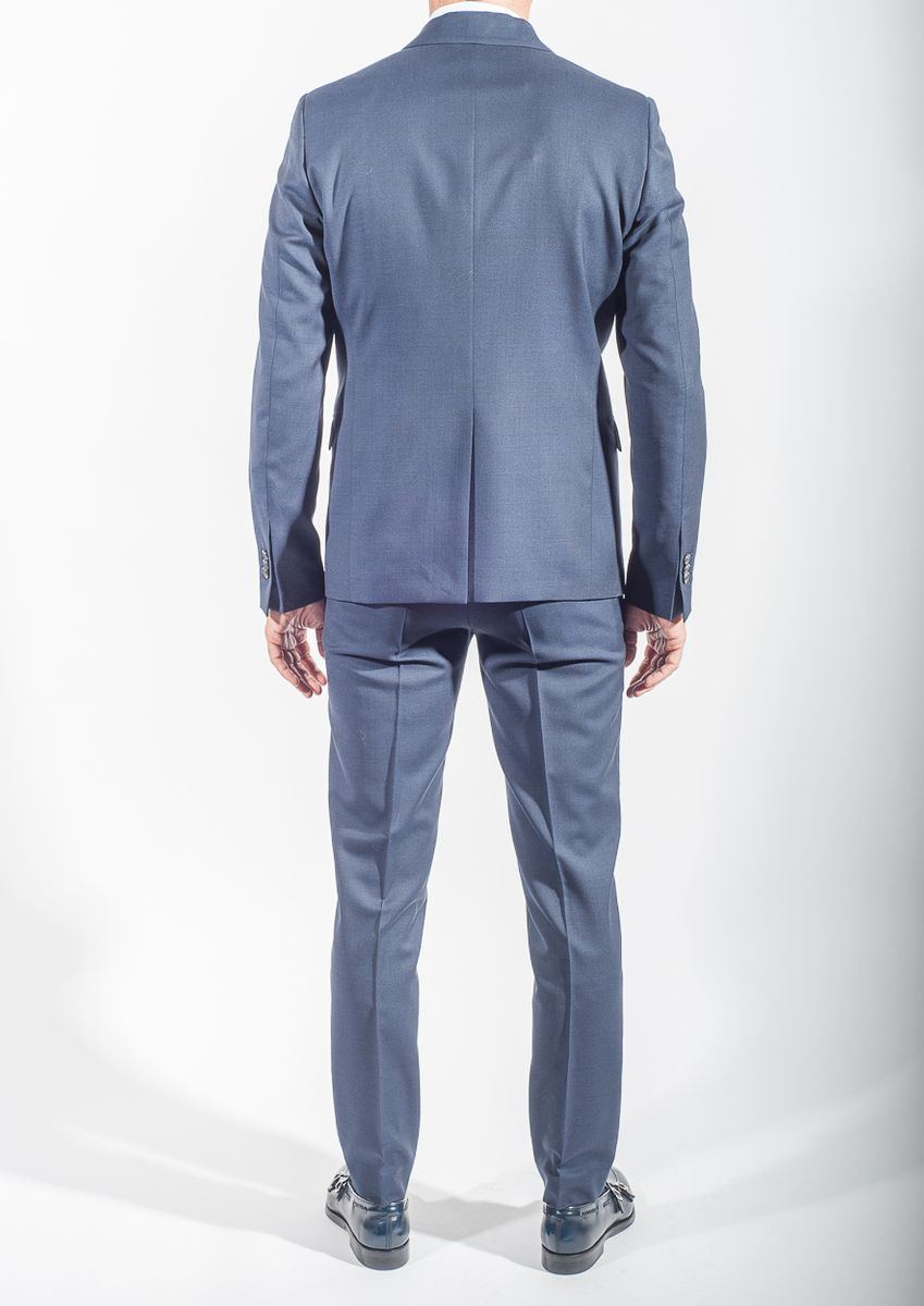 Abito uomo blu in fresco di lana armaturato di Grifoni online | Wood Shop