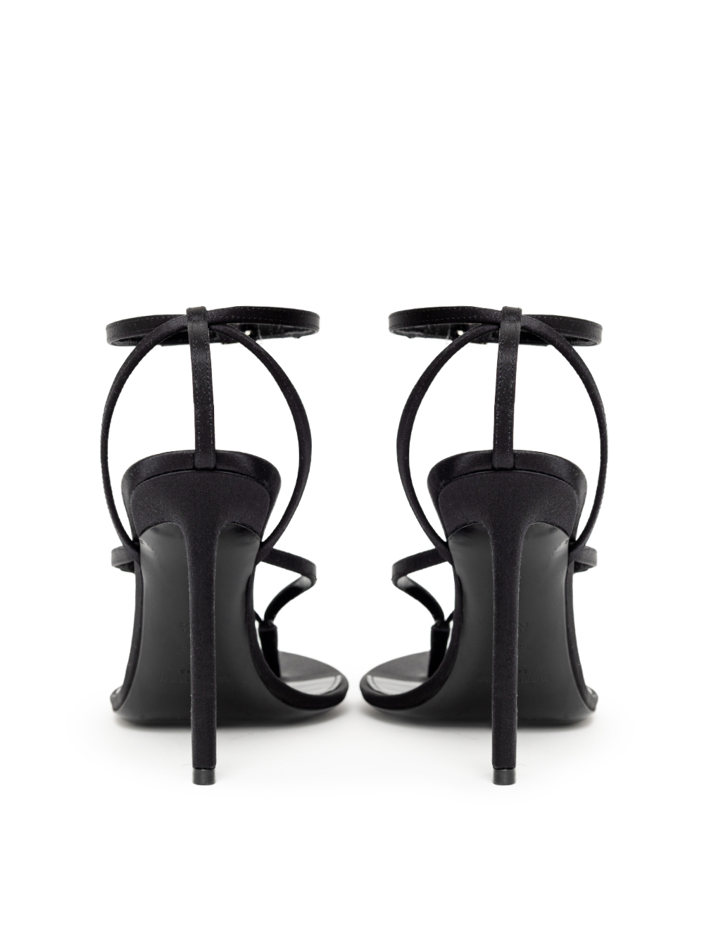 Tacchi con raso di crepe Saint Laurent