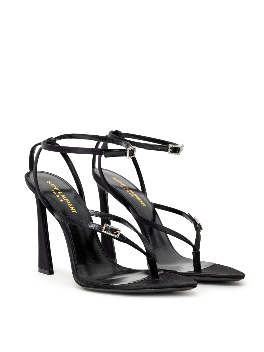 Tacchi con raso di crepe Saint Laurent