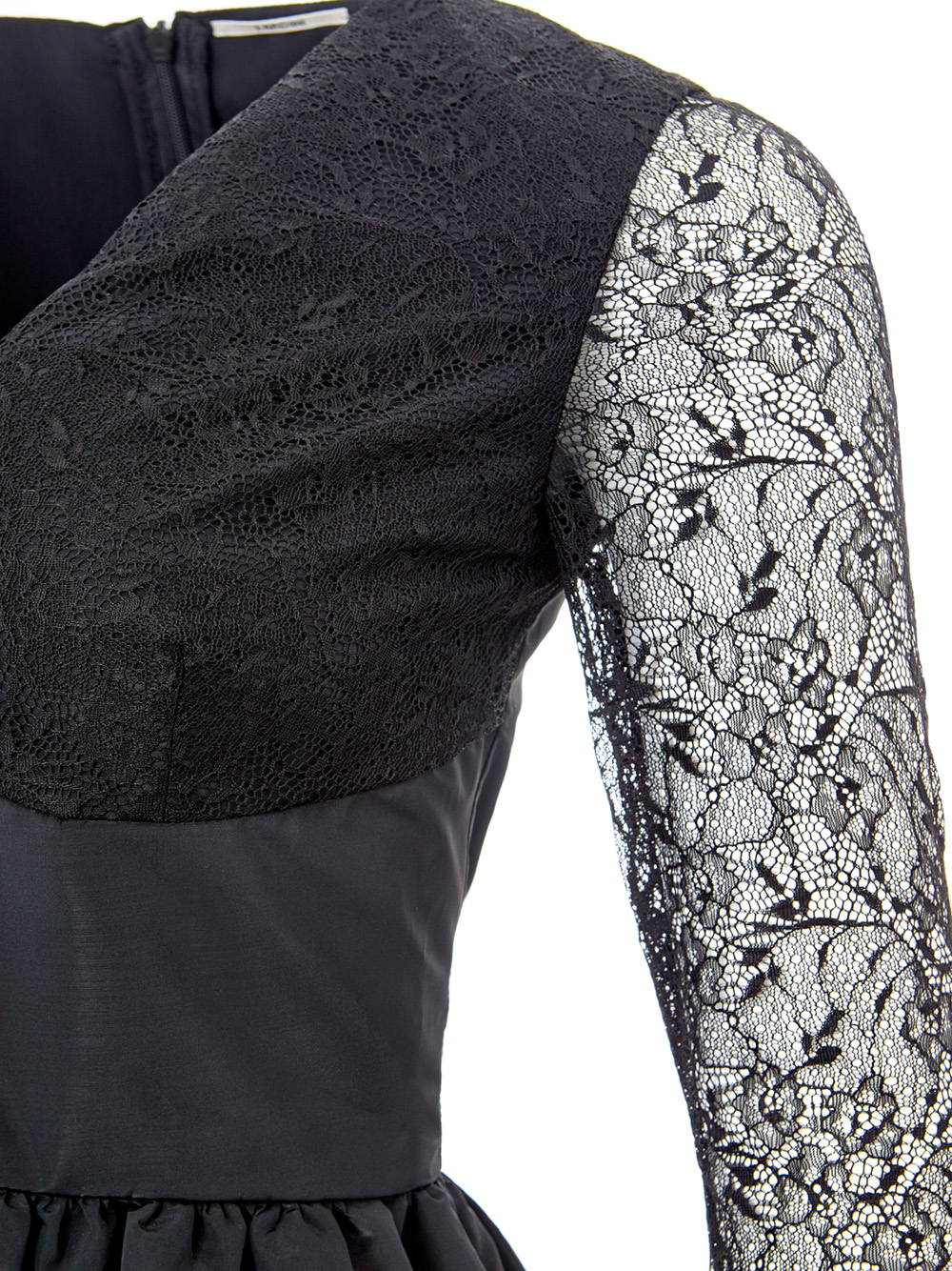 Kleid schwarz mit Tüllmieder - Bild 4 von 7