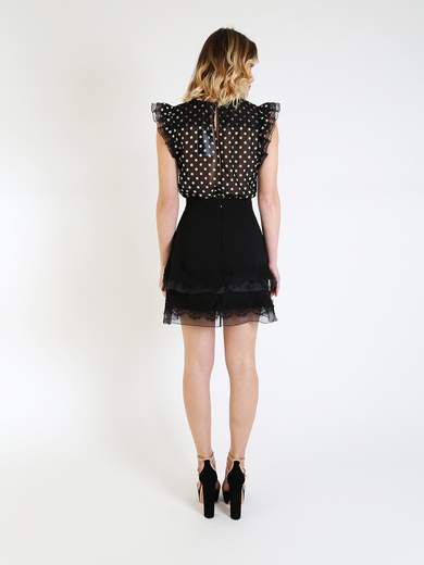 Elisabetta Franchi AB28181E2 - abito con volant e rouches | Pipol Shop  Online