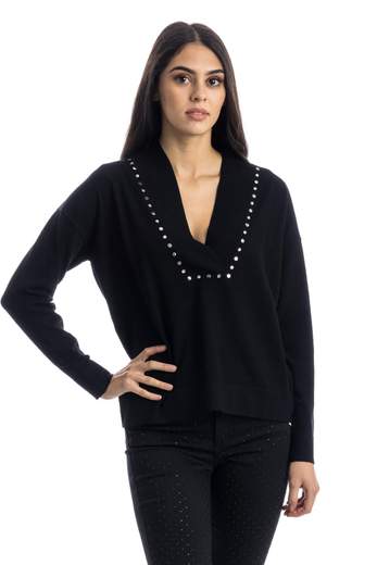 Top Liu Jo En Tulle Avec Strass - Taille M, Vintage, élasticisé, Fabriqué En Italie, Occasion Très Bon état
