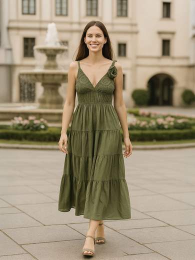 Abito Copricostume Da Spiaggia Con Scollo A V - Maniche Corte E Tessuto Trasparente | Perfetto Per Mare E Piscina - Foto 8