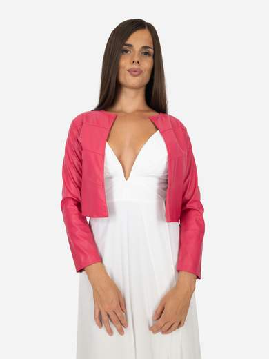 Open Eco-Leather Bolero – Elegant and Versatile for Ceremonies