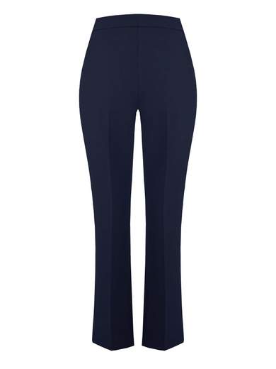 Ballandoro Pantaloni Eleganti Donna Palazzo Vita Alta Larghi - Per Completo Cerimonia Cotone Curvy, Pantalone Tailleur Made In Italy Autunno (IT, Testo, S, Regular, Regular, Beige Sabbia - 12