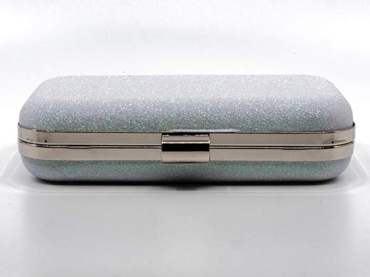 Borsetta Elegante In Raso Nero - 21 X 5 X 13 Cm, Pochette Da Sera Per Matrimoni, Feste, Cerimonie