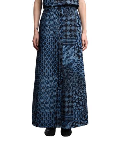 スカート ELISABETTA FRANCHI Woman Skirt Blue GJ35N 139 Buy Elisabetta Franchi Blue Draped Maxi Skirt in Denim For