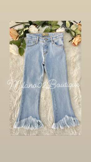 AB117 Jeans Sfrangiato a Zampa Just West PORO10-12