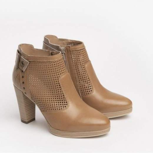 Stivaletto con tacco largo Nero Giardini da donna cuoio | Liviana Calzature