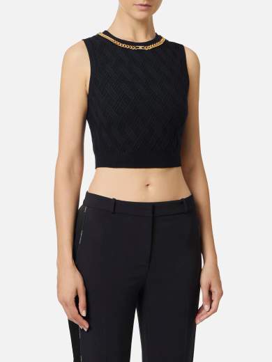 Tシャツ・カットソー ELISABETTA FRANCHI Woman Polo Shirt Black MK63B 110 ELISABETTA FRANCHI T-Shirt e Polo Donna MA00346E2 110 Nero