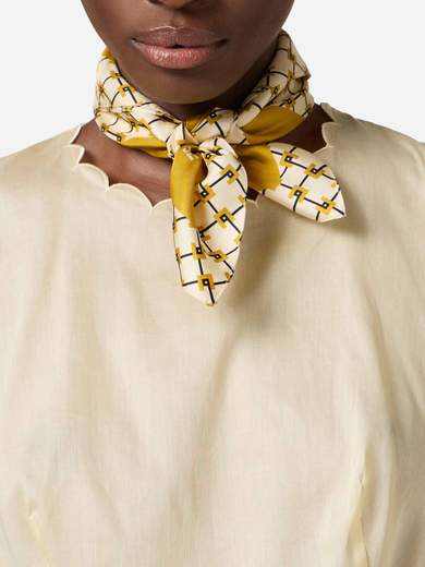 スカーフ ELISABETTA FRANCHI Woman Scarf Lemon SC03F DC7 Women's scarves from Elisabetta Franchi