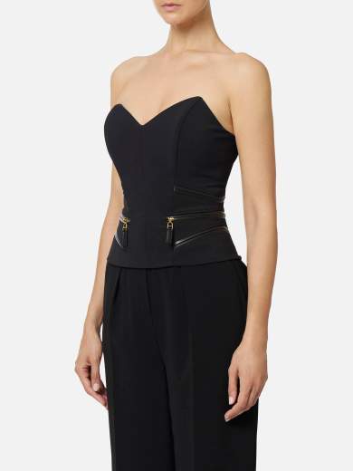 Elisabetta Franchi MK57B52E2360 関税送料込 Elisabetta Franchi Chain detailed halter neck cocktail dress