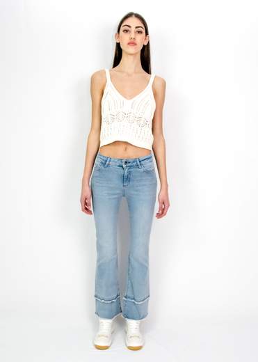 Donna Pantaloni KAOS DENIM NP6CR017 Pantaloni-Taglia e Colore JEANS MIX  Jeans a zampa Primavera/Estate JEANS