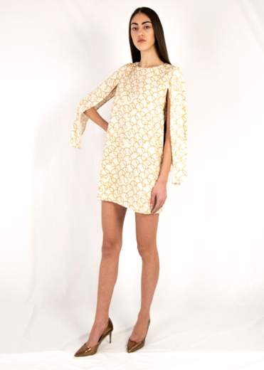 Donna Abiti ELISABETTA FRANCHI AB04211E2 Abiti-Taglia e Colore ABITO MIX  Abito a tunica in fantasia con maniche aperte Primavera/Estate AB04211E2